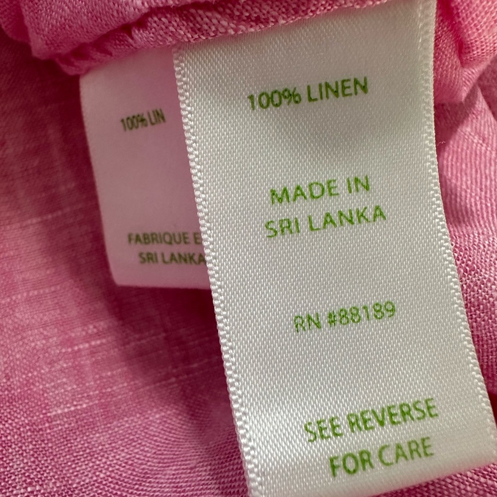 🩷 Lilly Pulitzer Linen Tunic Length Top - Picture 6 of 7